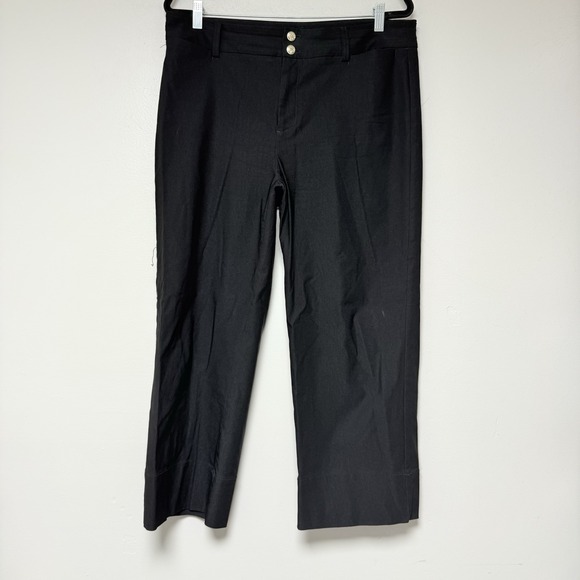 Chico Women's Black‎ Capri Dress Pants Size 12 - Picture 1 of 7